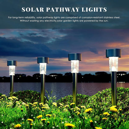 Solar Pathway Led Lights For Outdoor (Pack of 2)