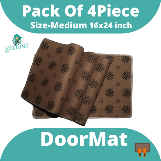 Garbex - Medium Doormat Home And Kitchen Or Bathroom ( Pack Of 4 Piece )