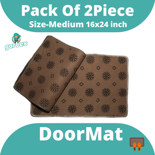 Garbex - Medium Doormat Home And Kitchen Or Bathroom ( Pack Of 2 Piece )